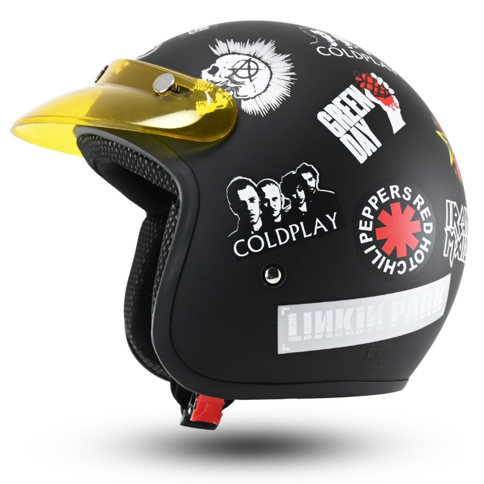 R-six Helm Bogo Dewasa SNI Motif Band Series