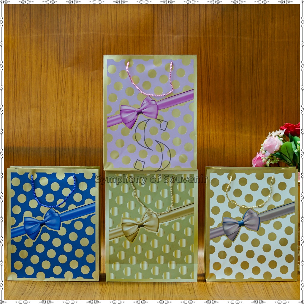 

Paper Bag Motif Pita doff Tas Souvenir Goodie Bag Tas Kado Tas Hadiah