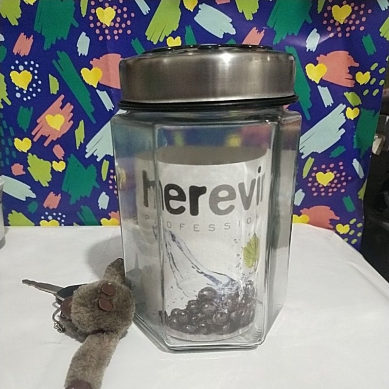 Toples Kaca Tebal Kedap Udara HEREVIN 1pc