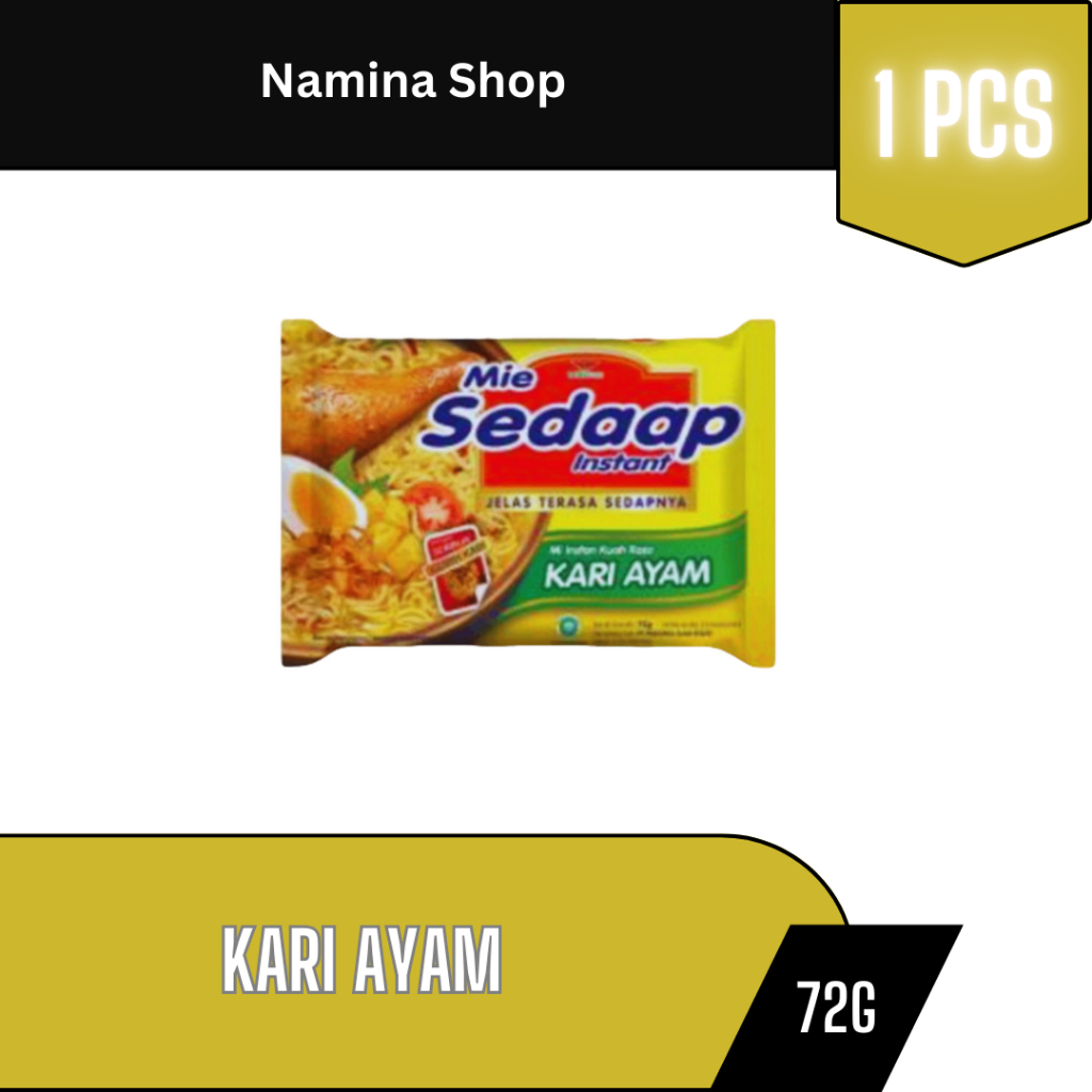 

SEDAAP MIE INSTAN KARI AYAM 72G - 1 PCS - BANDUNG