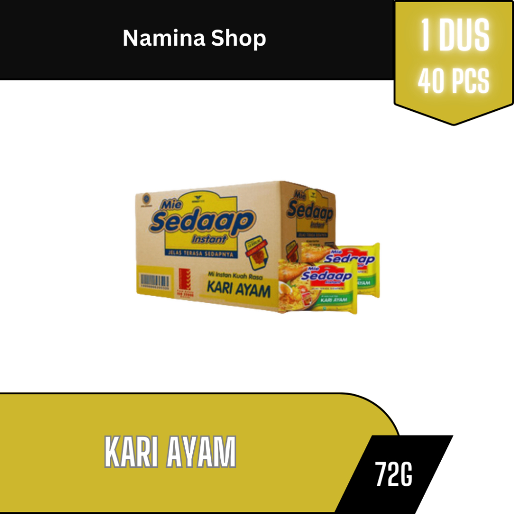 

SEDAAP MIE INSTAN KARI AYAM 72G - 1 DUS - BANDUNG