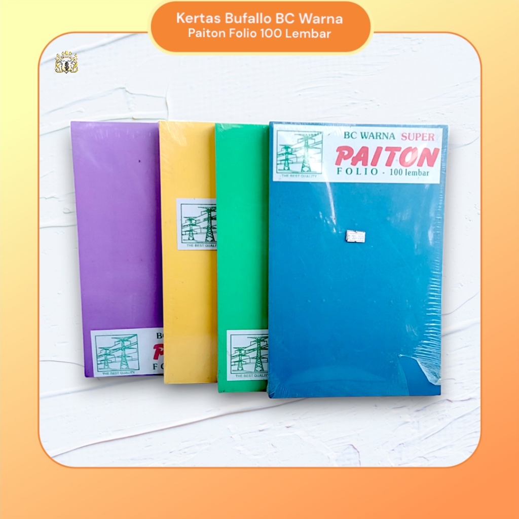 

[ 1 Pack ] Kertas BC ( Brief Card ) Warna Super Paiton Folio 100 Lembar / Serbaguna