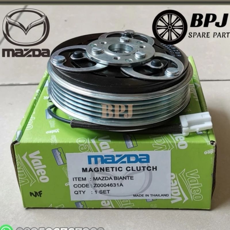 Pully Pulley Magnit Klat Magnetic Magnet Clutch AC Mazda Biante Non Skyactiv SA Skyactif Skyactive S