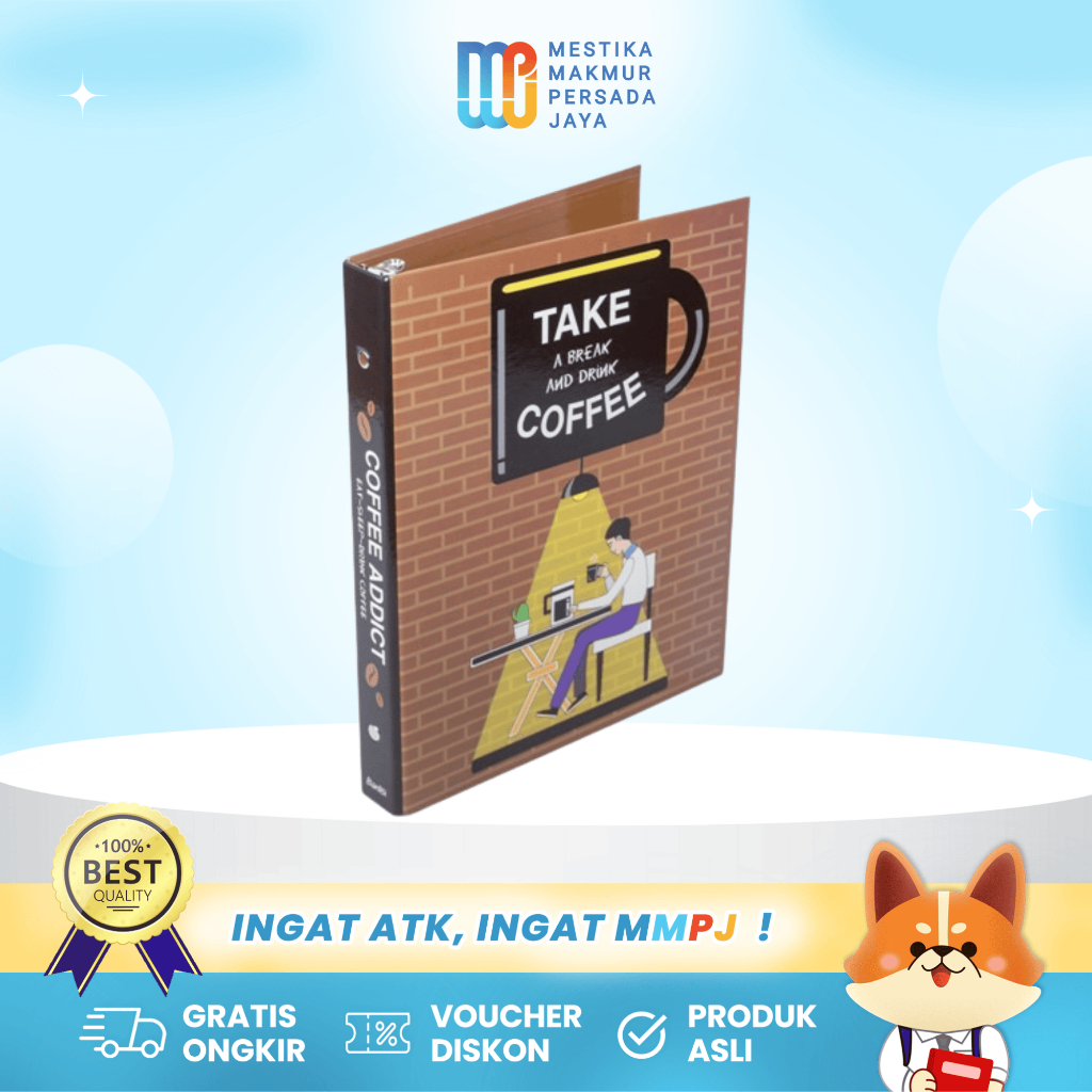 

Bantex Binder Kuliah B5 Aesthetic Notebook - Motif Coffee 1328-23