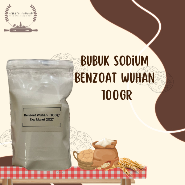 

Sodium Benzoat Wuhan / Natrium Benzoat / Pengawet Makanan dan Minuman Kemasan 100gr