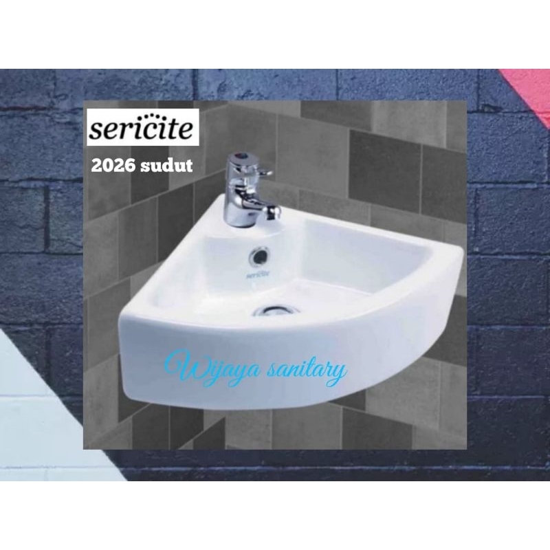 Westafel Sudut Sericite 2026 Set/Westafel Sudut Body Only