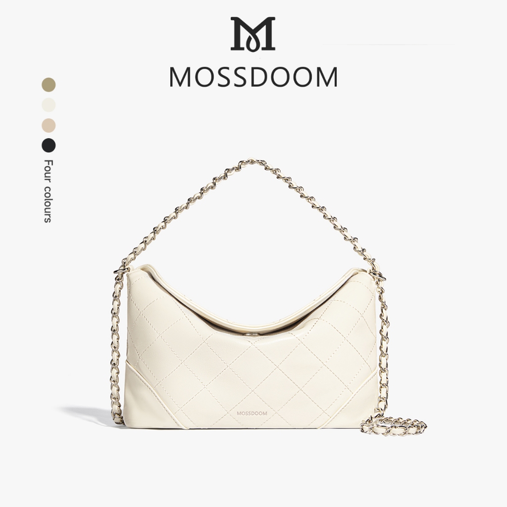 MOSSDOOM Tas Selempang Wanita Zeta Bag Fashion Tas Underarm Bag Tali Rantai