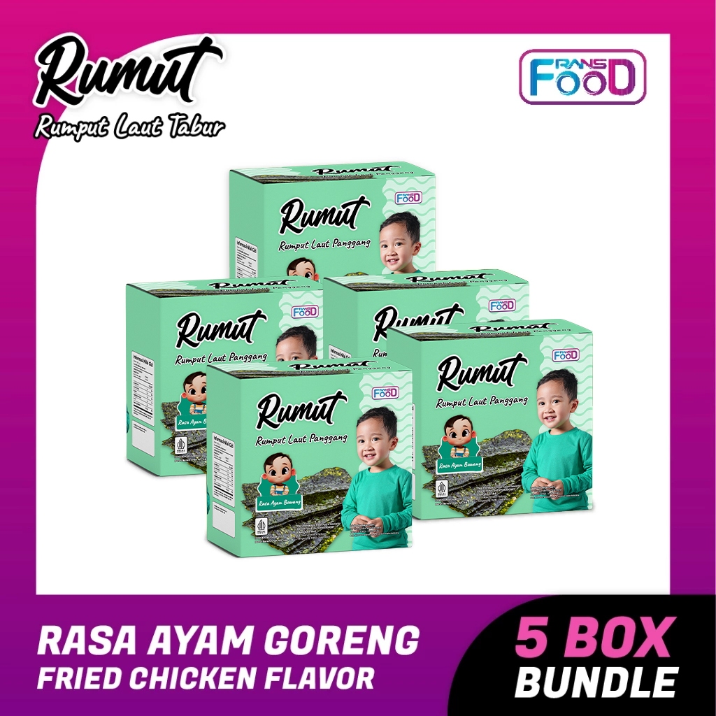 

Rumut Panggang Rasa Ayam Bawang 4gr - Bundling 5 Box