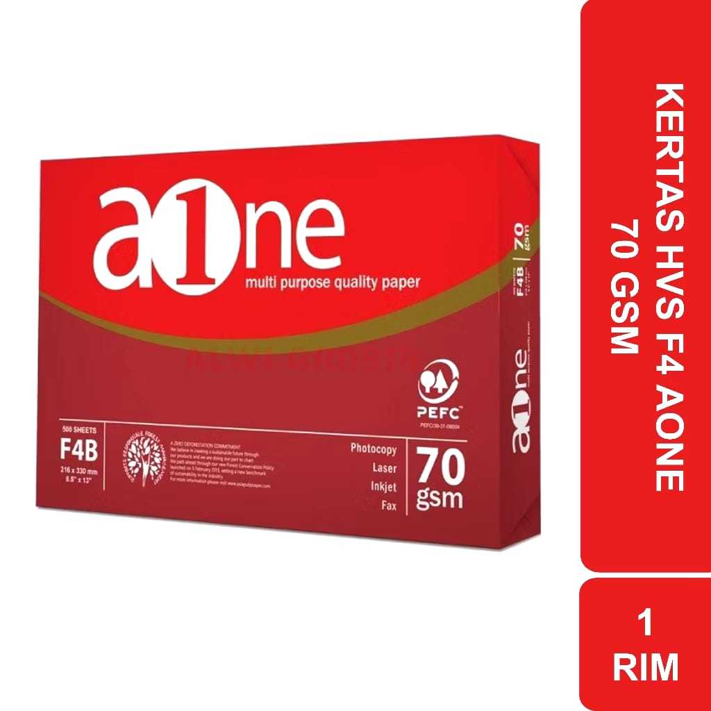 

Kertas Hvs Aone F4 70 gram (1 Rim)