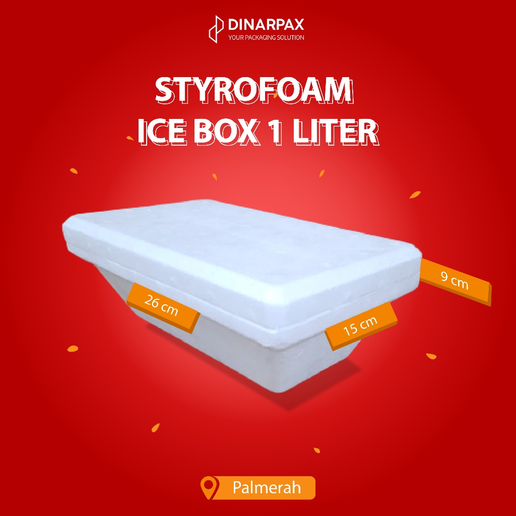 KHUSUS BLUE BIRD Styrofoam Box 1ltr dan 1/2 ltr Tanpa Lapisan Mika / DinarBox / CoolerBox / Frozen B