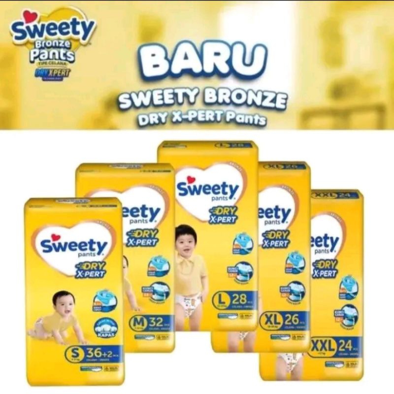 Sweety Bronze Dry X-Pert / Sweety Bronze Tipe Celana / Pampers Sweety Bronze