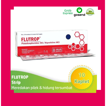 ⚡Flass⚡ Flutrop STRIP Obat Pilek //ed jun 2026 // Dos Box Flu Flutop Kaplet Tablet Zs
