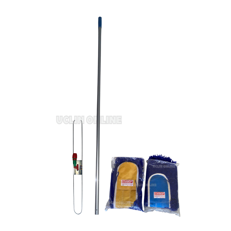 Pel Lobby / Pel Kering Lobby Duster Starmop 45 cm 1 Set per pcs Alat Pel Lantai Lobby Duster Starmop