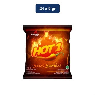 

Saus Sambal Hot 1| Hot 1 Chili Sauce Saus Sambal Xtra Pedas Hot 1 Saos Sachet 24 x 9 gr