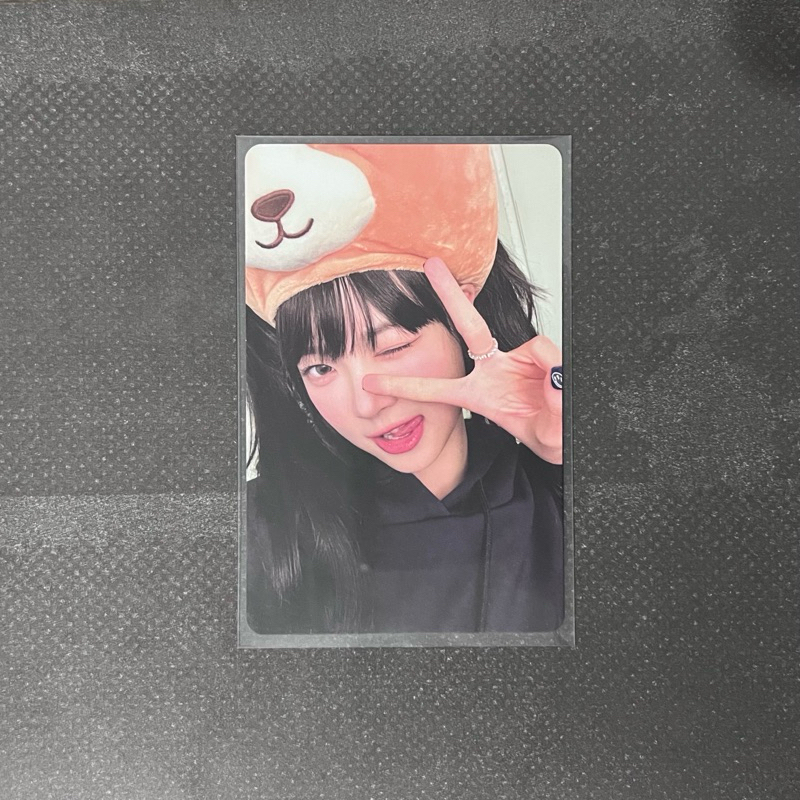 official photocard le sserafim eunchae weverse pob bear beruang