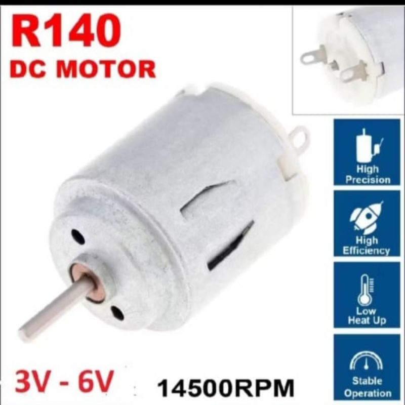 Dinamo Motor DC R140 3V-6V 14500RPM Dinamo Bor Mini Fan Diy Robotic Toys Micro