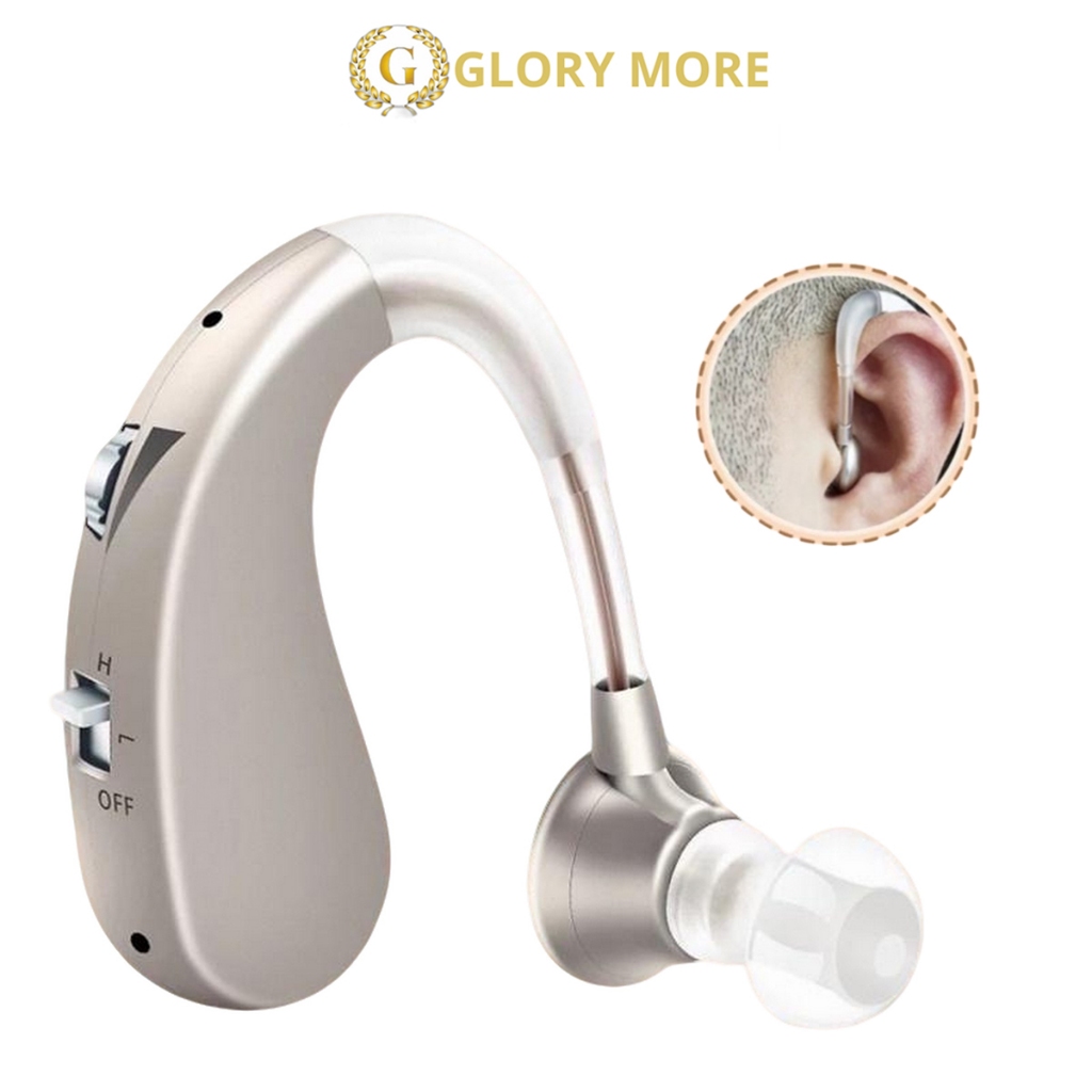 GLORY MORE - Rechargergeable Alat Pendengaran Telinga Alat Bantu Dengar Mini Digital