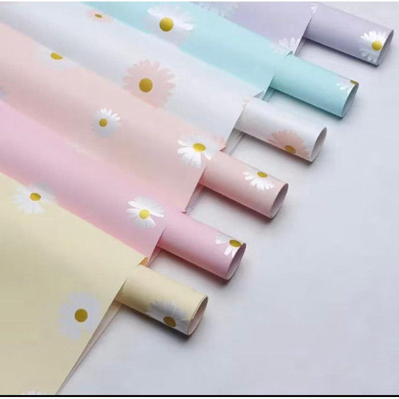 

KB066 Kertas Cellophane Buket Bunga Daisy Flower Wrapping Paper Florist Kertas TO