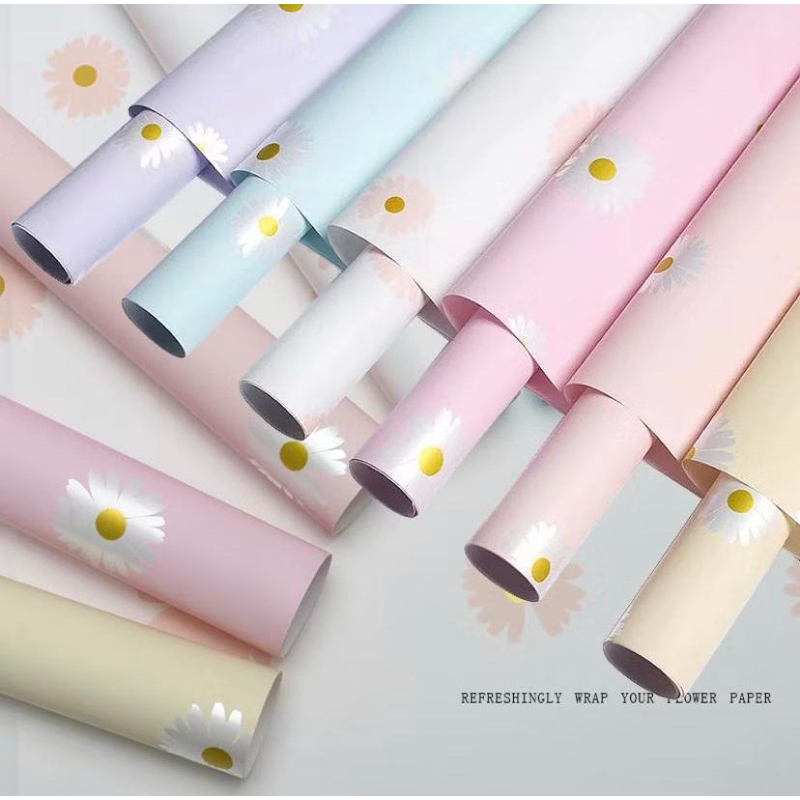 

KB066 20 LEMBAR Kertas Cellophane Buket Bunga Daisy Flower Wrapping Paper Florist Kertas [GROSIR] TO