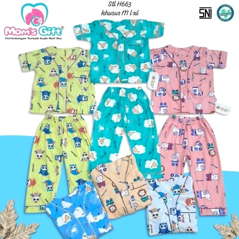 promooo (( 3 PCS )) STELAN PIYAMA CPR BAYI & ANAK MOMS GIFT LIST+SAKU/BAJU TIDUR BAYI/PIYAMA ANAK