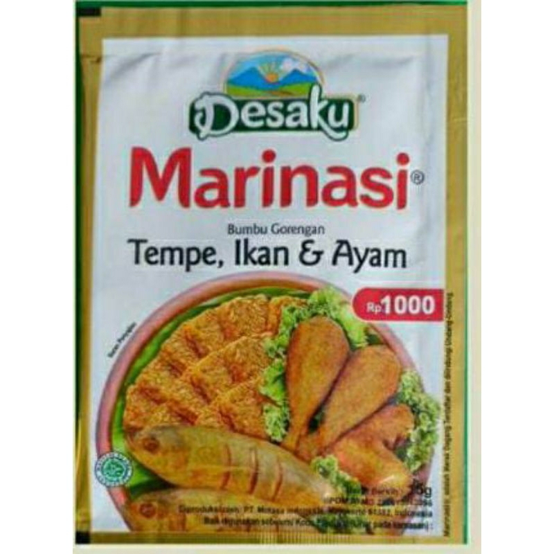 

LANGSUNG DIKIRIM,,,1sachet DesaKu Bumbu Bubuk Marinasi 12,5gram