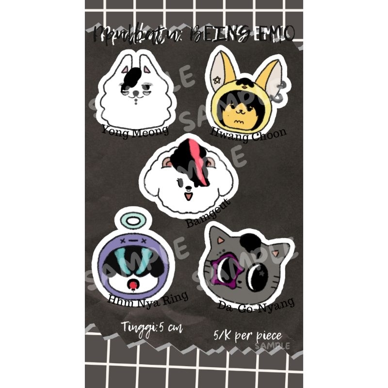 

TXT FANMERCH: PPULBATU BEING EMO STICKER