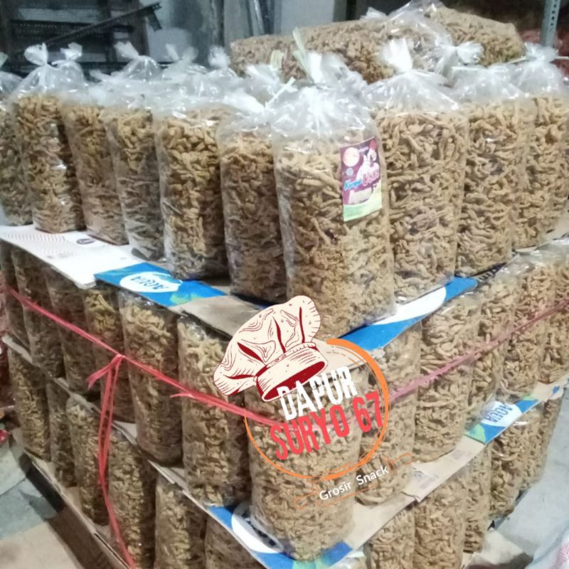 

KERIPIK USUS AYAM 2kg gurih renyah makanan camilan(1 BALL)