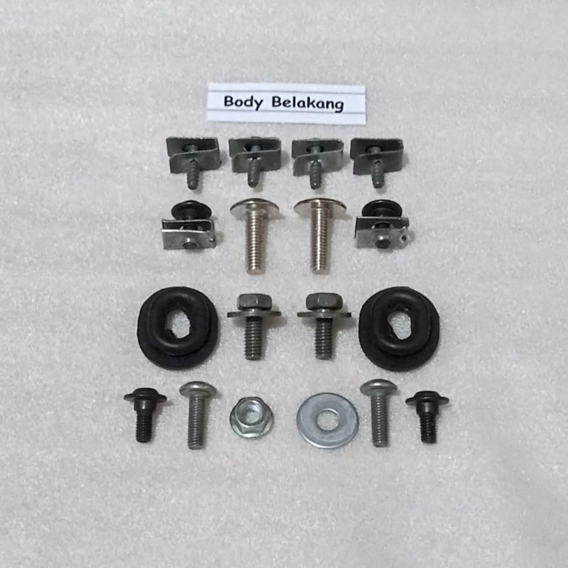 Baut Full Set Cover Bodi Body Belakang Honda Supra Double XX / Supra V 100cc