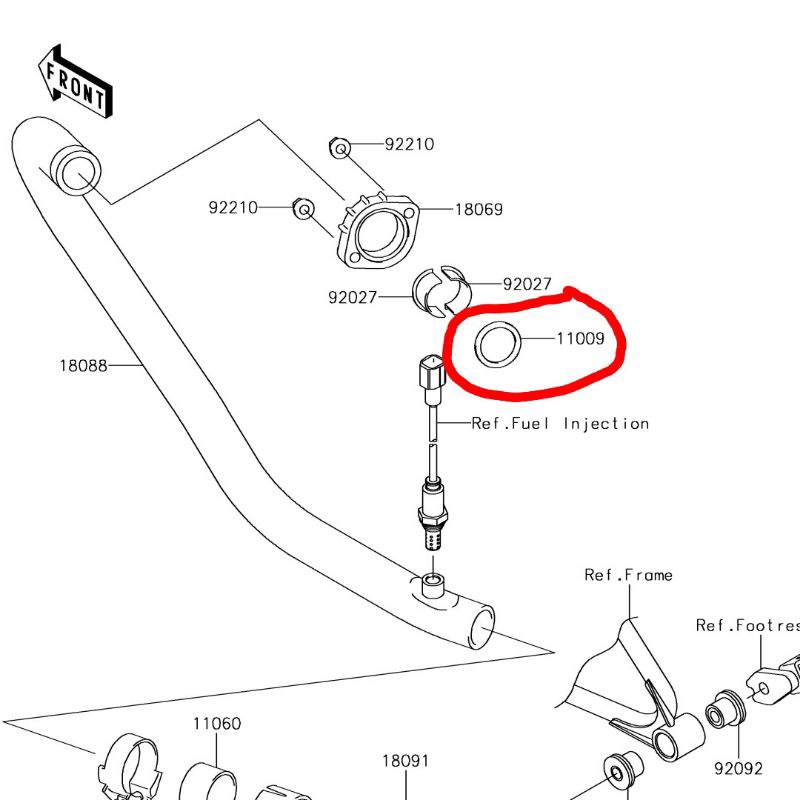 Packing paking knalpot estrella w250 w 250 ORIGINAL