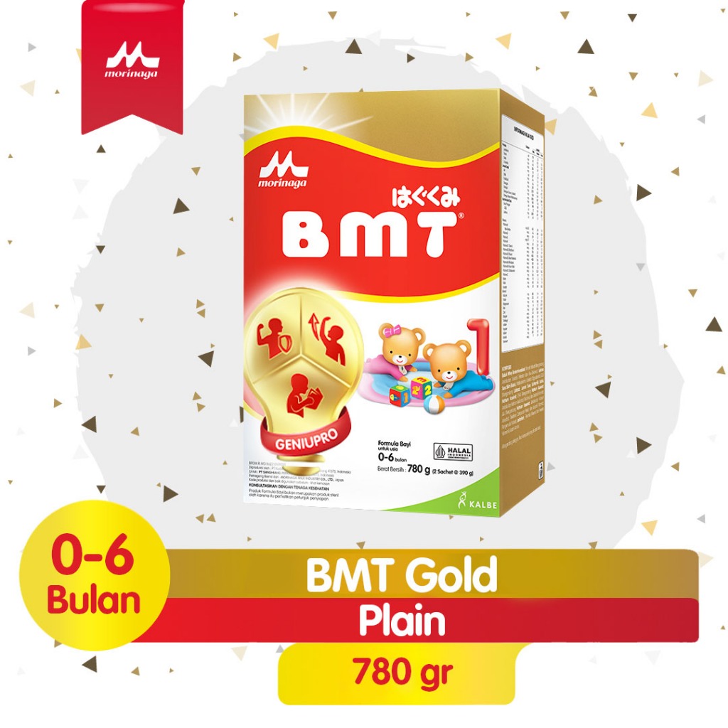 Morinaga BMT Gold 780gr - Morinaga BMT Reguler Susu Formula Bayi 0-6 Bulan 780 gr