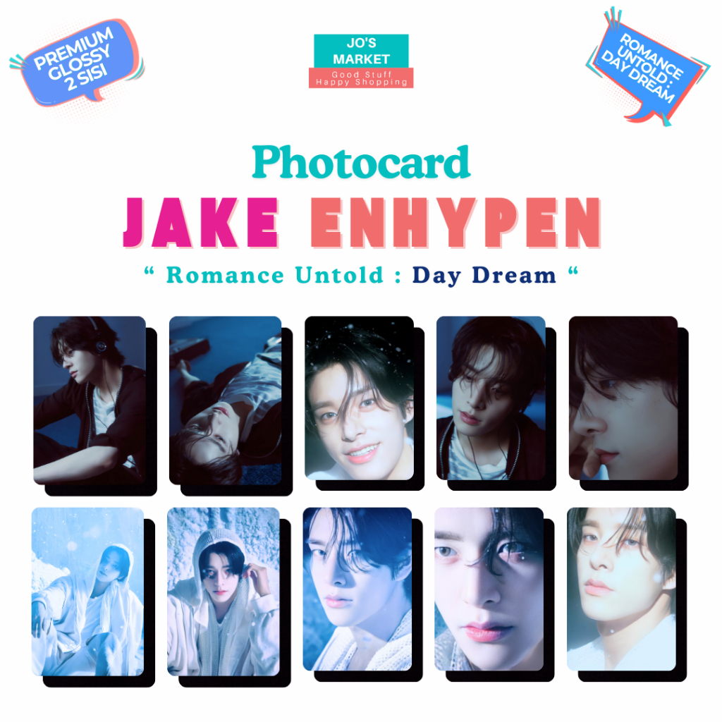 Jo's Market Photocard Enhypen Jake Romance Untold DayDream Unofficial Engene Sim Jaeyun