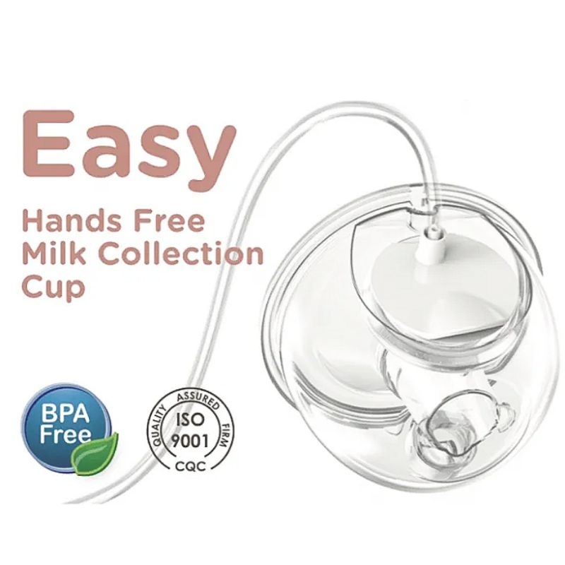 Handsfree Milk Collection Cup Sparepart Pompa Asi Elektrik Portabel Wearable Wadah Penampung Asi Breastshell Breastshield Suku Cadang Pompa Asi Breastcup