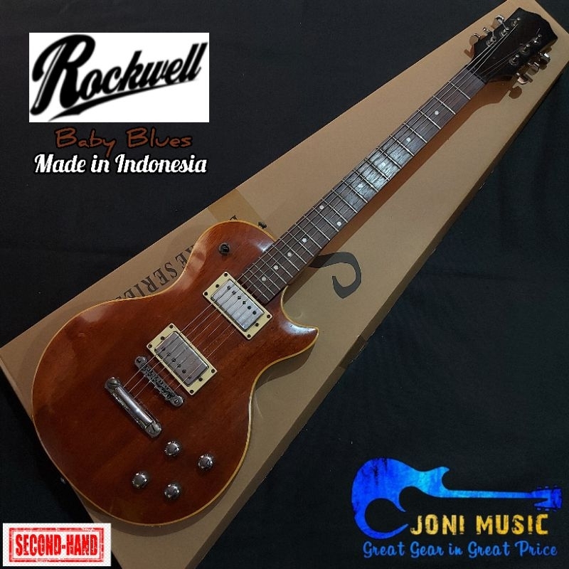 Gitar Rockwell Original: Baby Blues Les Paul Made in Indonesia
