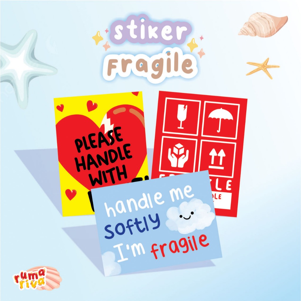 STIKER FRAGILE LUCU
