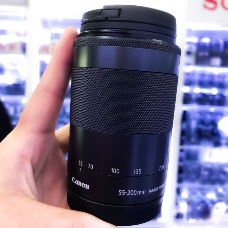 Lensa Tele ✅️ Canon EF-M 55-200mm f/4.5-6.3 IS STM for Mirrorless Canon EOS M APS-C ✨️ Terbaik Mulus