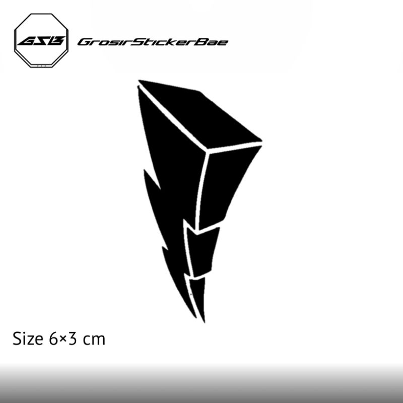Sticker Petir Thunder Cutting Stiker Motor Keren