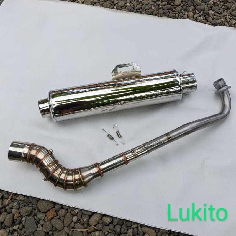 1Set Exhaust Pipe for Wave 100 s, Wave 100 x,Wave 110i,Wave 125R,S,Wave 125i, Smash 110,Rusi 100/110