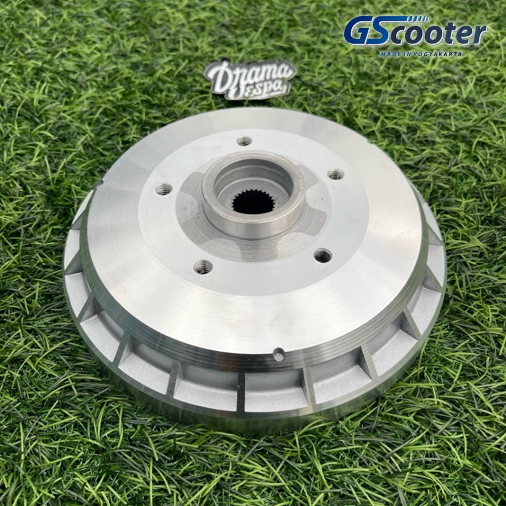 Tromol Hub Adaptor Belakang Ring 12 Vespa GScooter bisa untuk Vespa PX Super Sprint Excel VBB VNB al