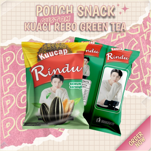 

Snack Pouch Jumbo Custom Kuaci Reb0 Green Tea