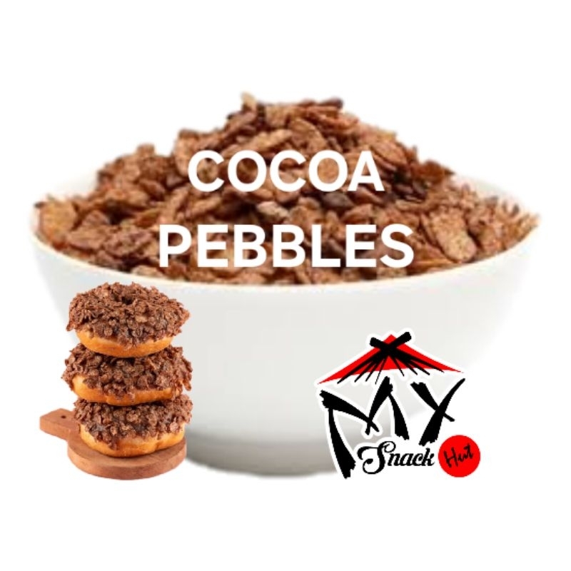 

COCOA PEBBLES 50GR CHOCOLATE COKLAT COKELAT CEREAL PEBLES SERPIH KRISPY TOPPING DONAT CAKE HALAL