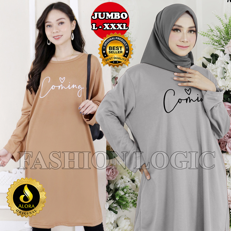 SUPER DEAL Atasan Tunik kaos Jumbo Wanita Bigsize Terbaru Terlaris Ld 120 - LD 130 - LD 140 -