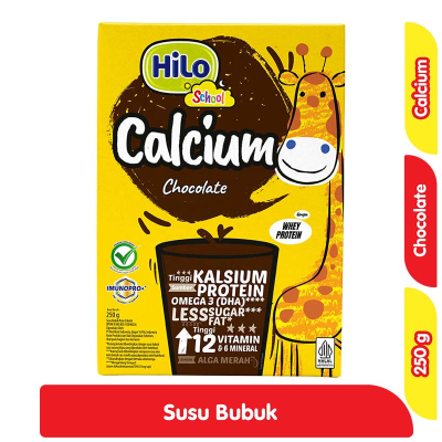 

HiLo School Cokelat Susu Bubuk Tinggi Kalsium 250 g