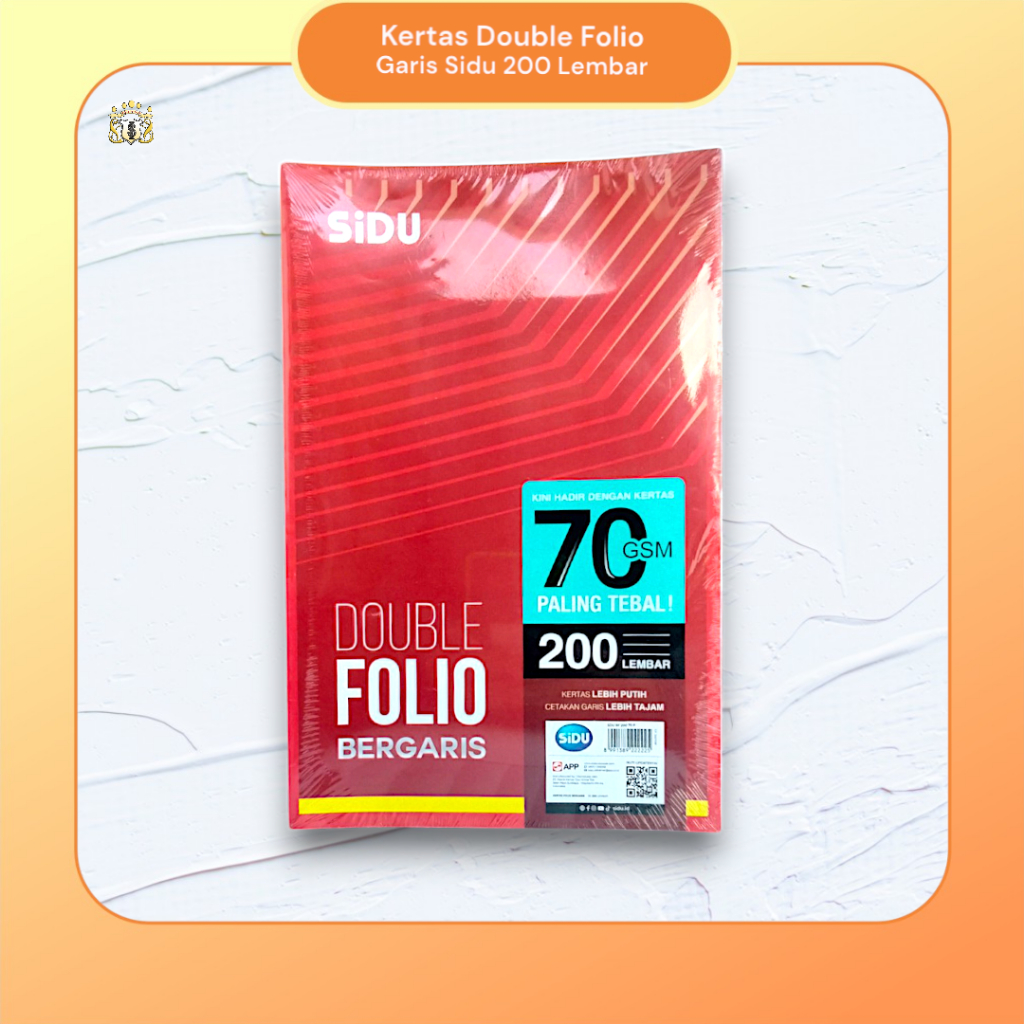 

[ 10 Lembar ] Kertas Sidu Double Folio Bergaris 70 GSM / Kertas Folio