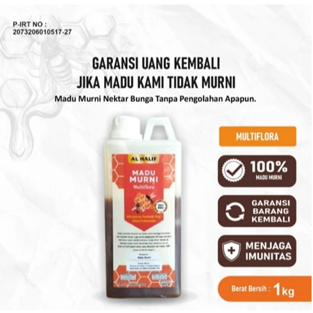 

Madu Asli 100% asli tanpa campuran apapun/Madu Murni 100%/Madu Original Al Halif 1kg