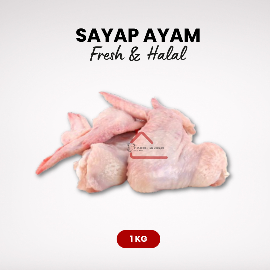 

Sayap Ayam Utuh / Whole Chicken WIngs Fresh Halal 1kg Tangerang Selatan