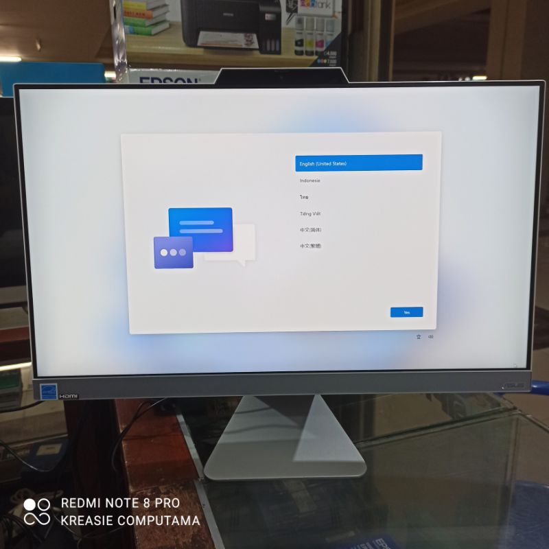 KOMPUTER AIO ASUS AMD RYZEN SSD 512 GB
