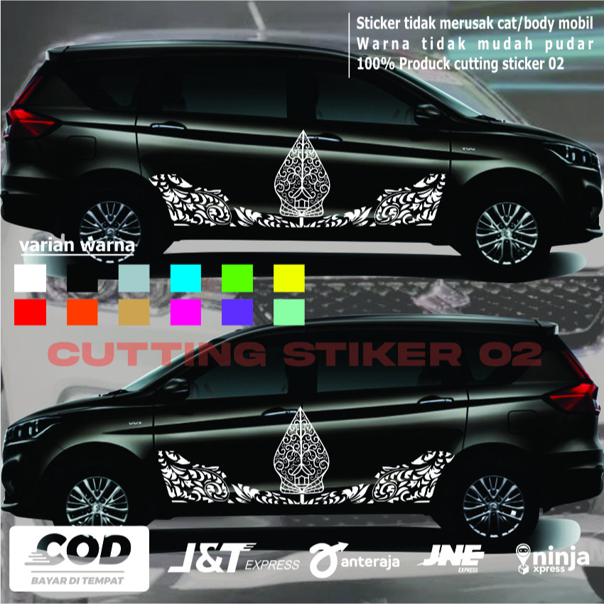 Stiker mobil sigra calya ertiga xenia avanza cutting sticker mobil sigra cuting stiker body Terbaru 