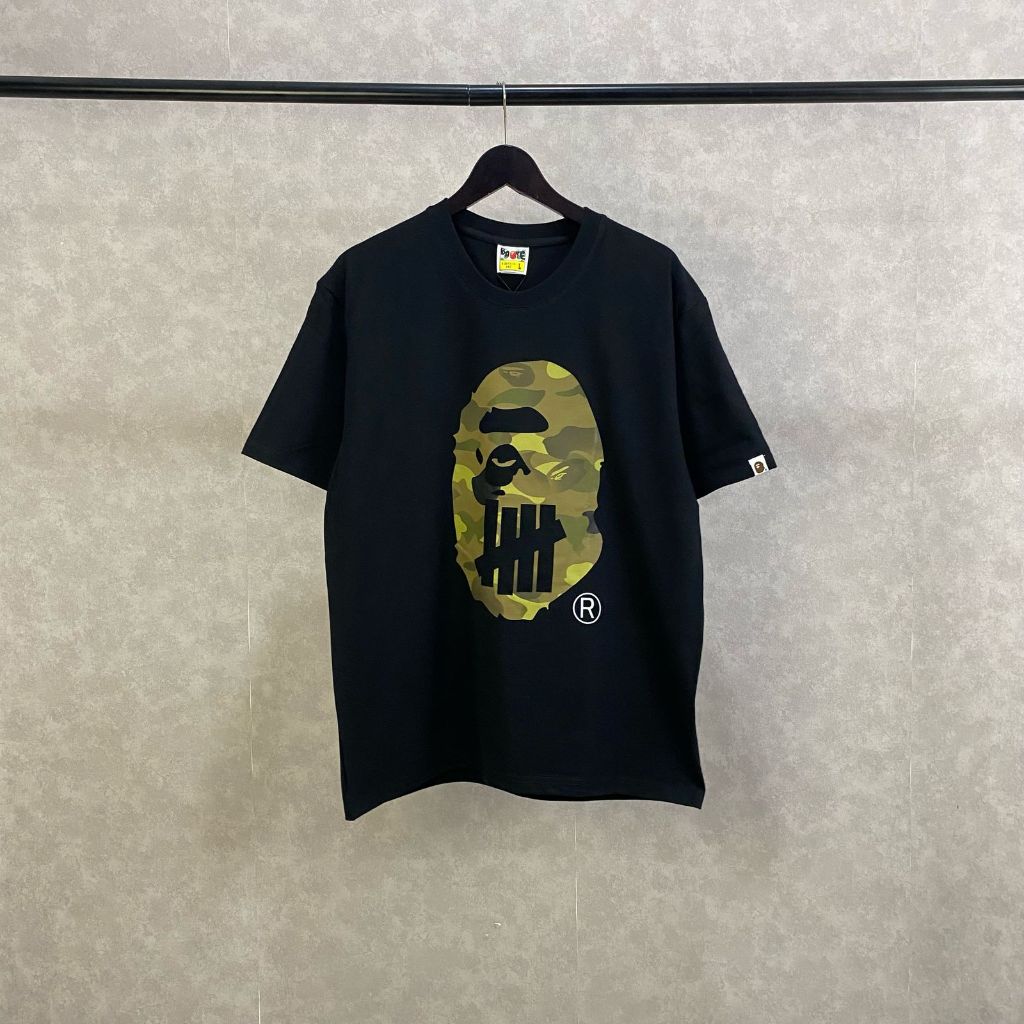 Best Seller  Kaos Bape X Undefeated Unisex Oversize Atasan Pria Oversie Baju Pria Oversize