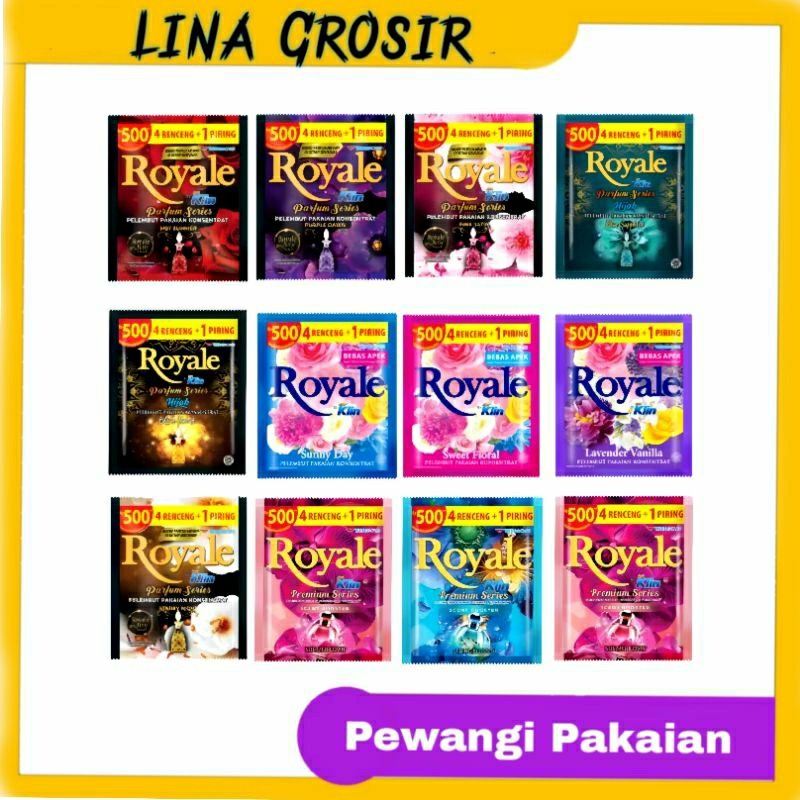 Royale Pewangi Pakaian Renceng @12 sachet