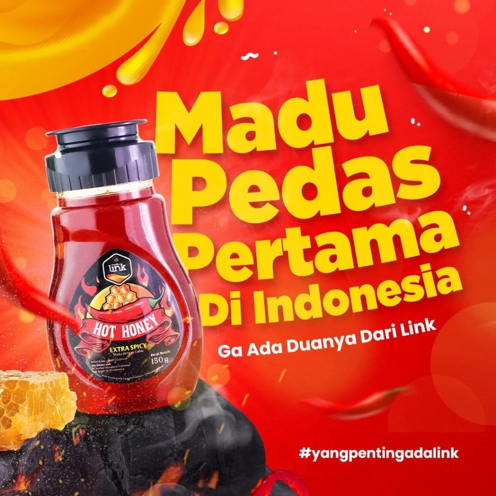

MADU LINK - Hot Honey Extra Spicy Madu Pedas 150gr